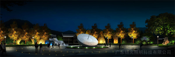 三號(hào)廣場景觀照明效果圖
