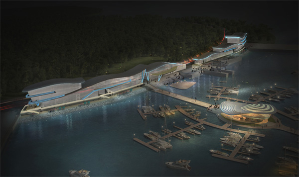 海南?;◢u游艇碼頭泛光照明工程